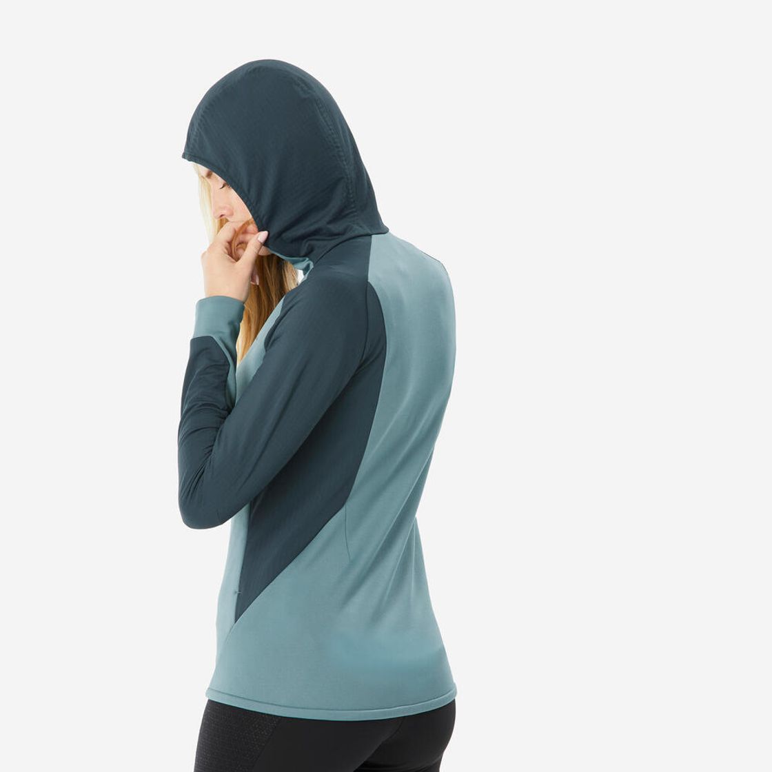 데카트론 여성 하이킹 울트라라이트 플리스 자켓 MH500 애쉬 그린(Decathlon Women's Hiking Ultralight Fleece Jacket MH500 Ash Green) - 5