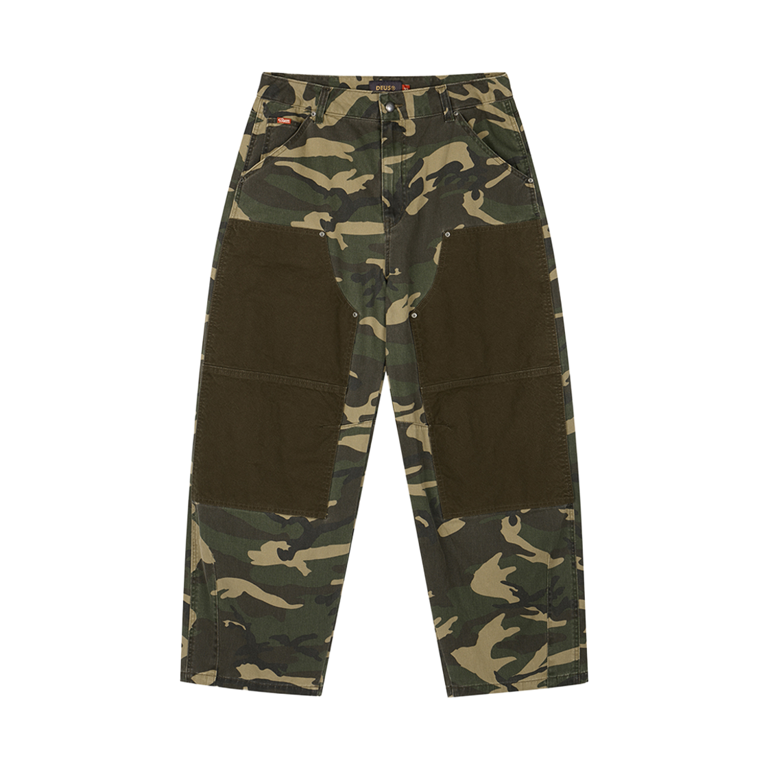 D263UPT250863 [6% 적립] Deus Ex Machina Double Knee Curved Pant Camo