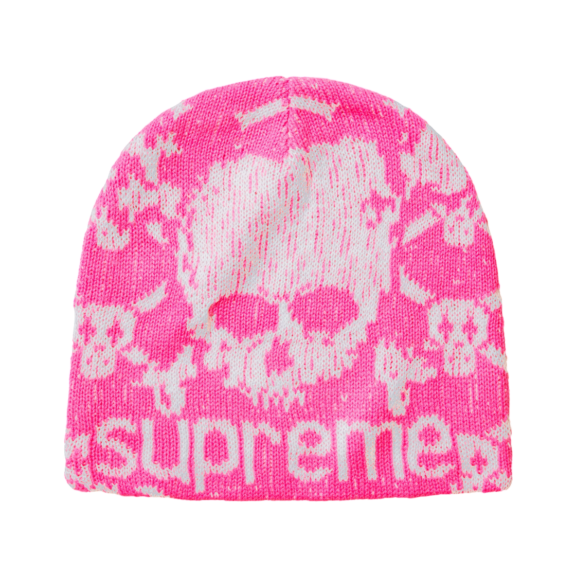 슈프림 x 밴슨 레더스 스컬 비니 핑크 - 26FW(Supreme x Vanson Leathers Skull Beanie Pink - 26FW) - 2