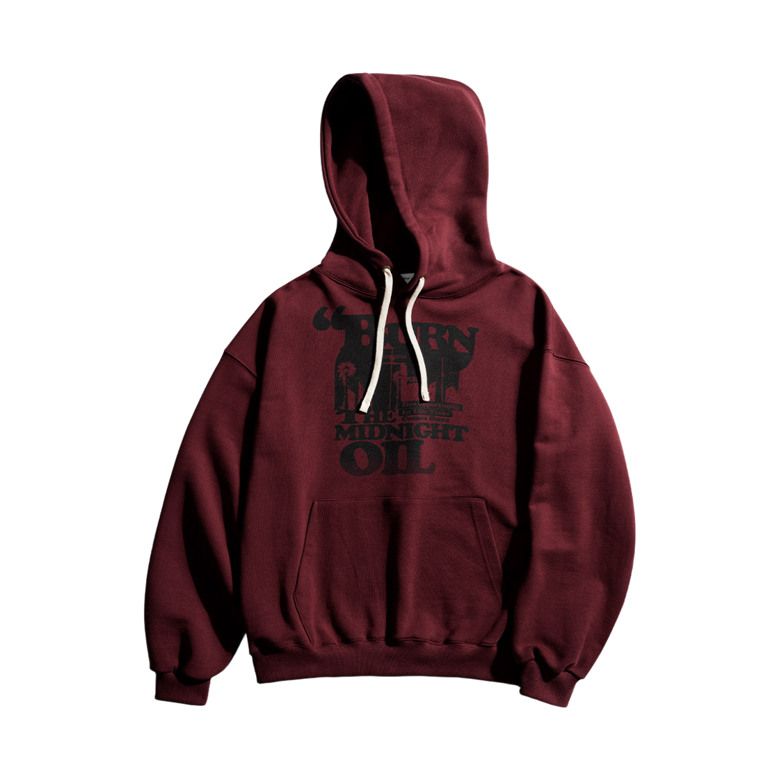 SMHD4609_Burgundy_29 PERSTEP Midnight Oil Heavy Weight Hoodie Burgundy SMHD4609