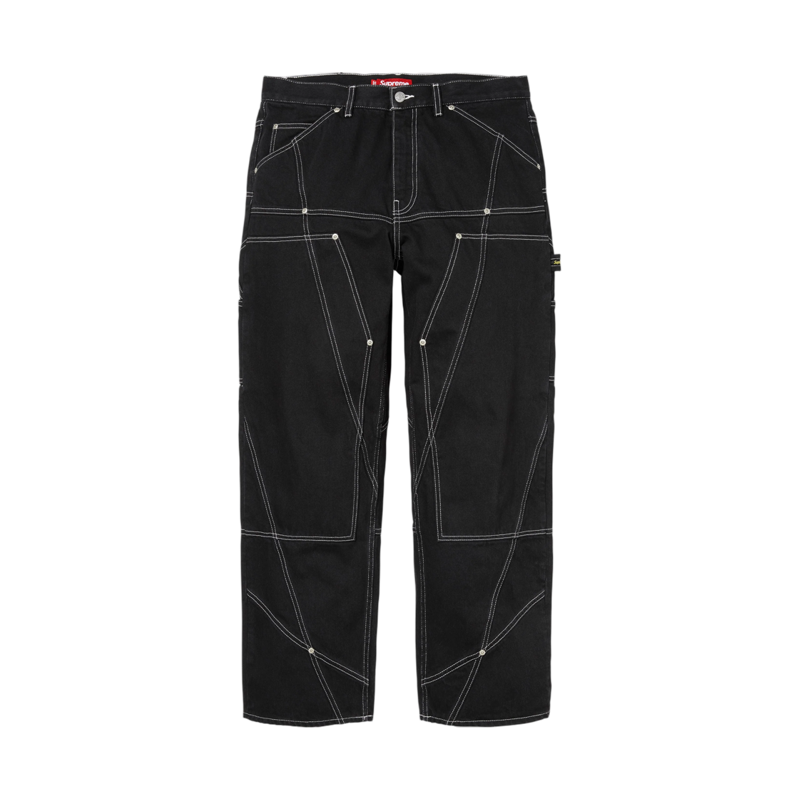 - Supreme Paneled Double Knee Painter Pant Black - 26FW