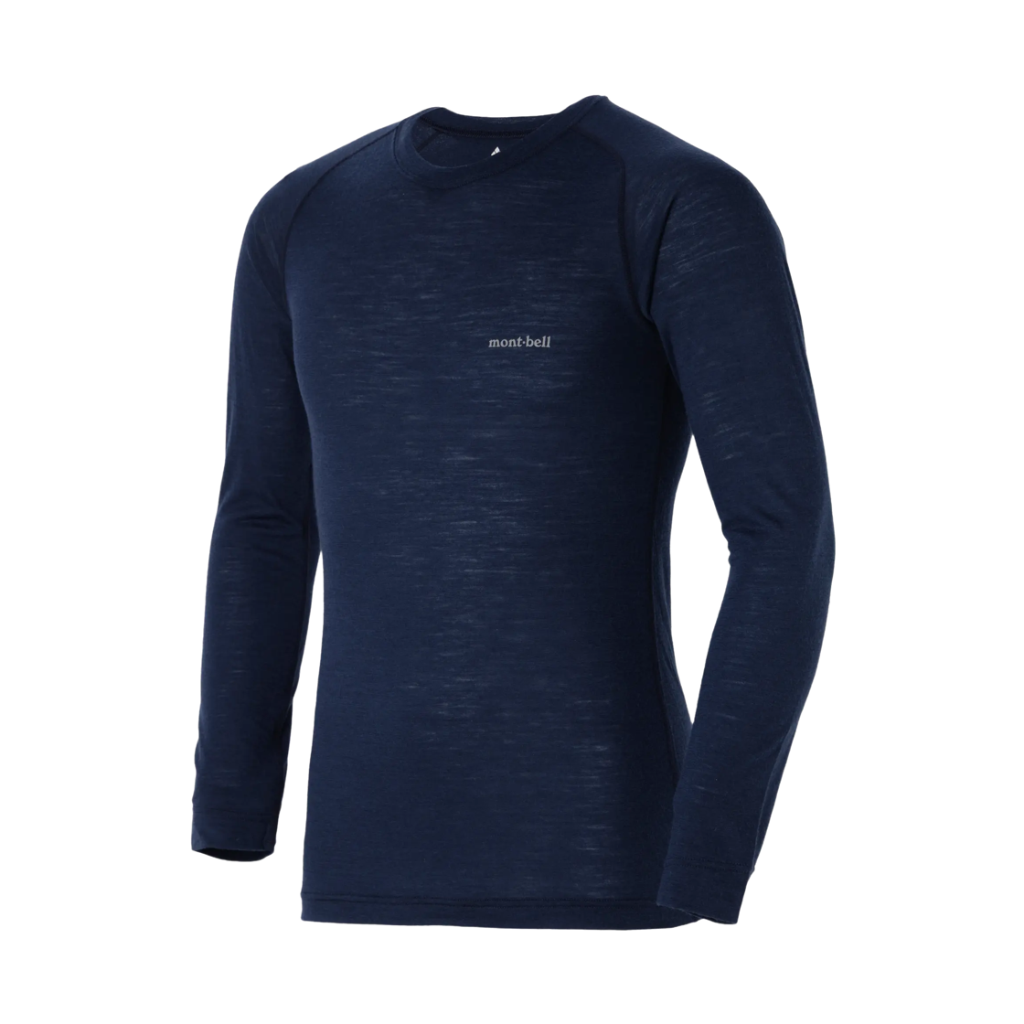 1107661 Montbell Super Merino Wool Light Weight Round Neck Shirt Navy