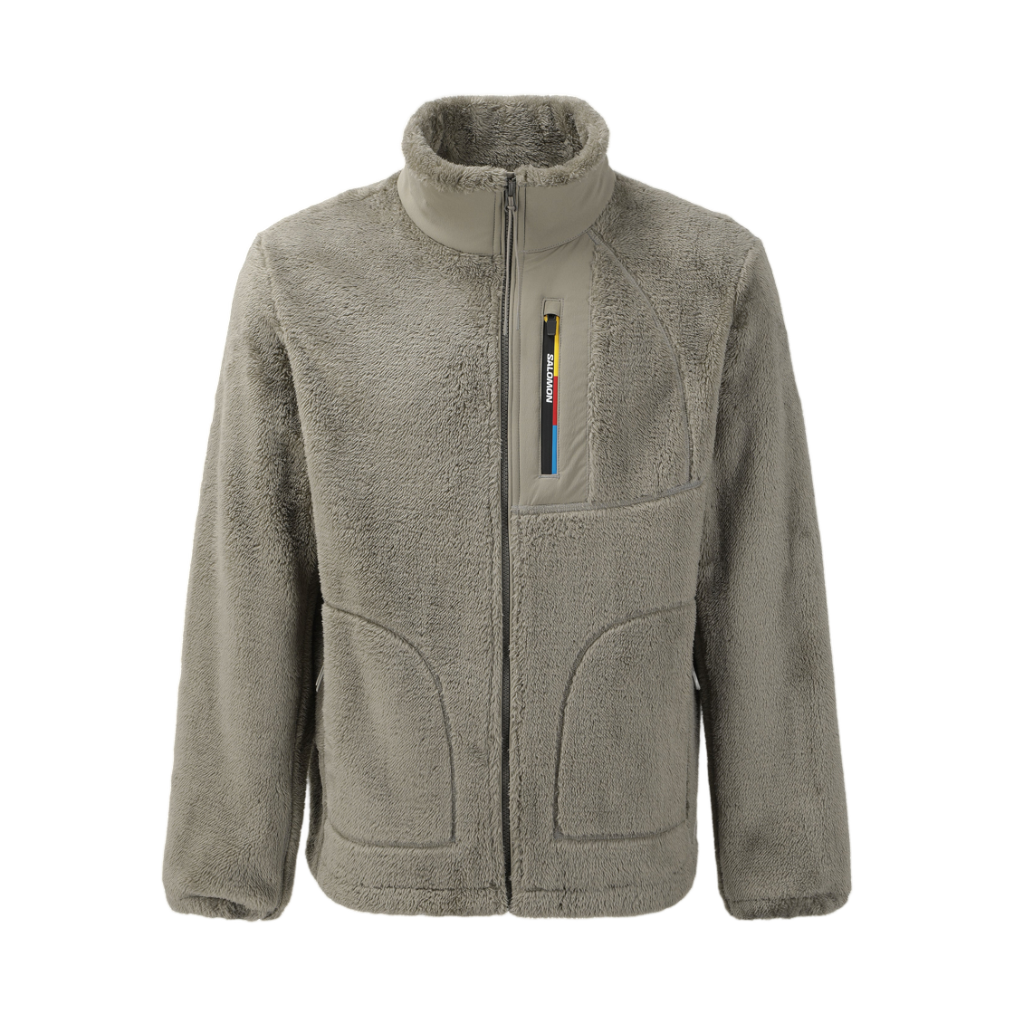LD0436800 Salomon UNI Race Flag Fleece Jacket Beige