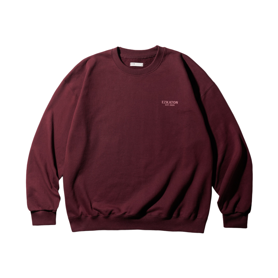 JUMT6900_burgundy_29 EZKATON Balance Code Heavy Cotton Sweatshirts Burgundy JUMT6900
