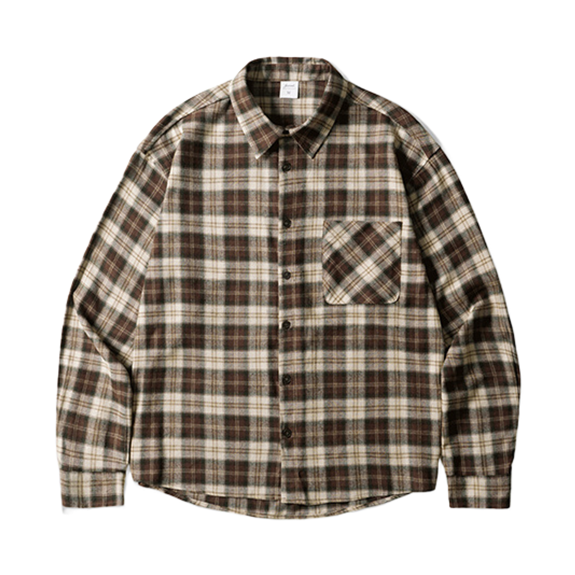 ISLS2715_brown_29 JEMUT Ravirinse Check Shirts Brown ISLS2715