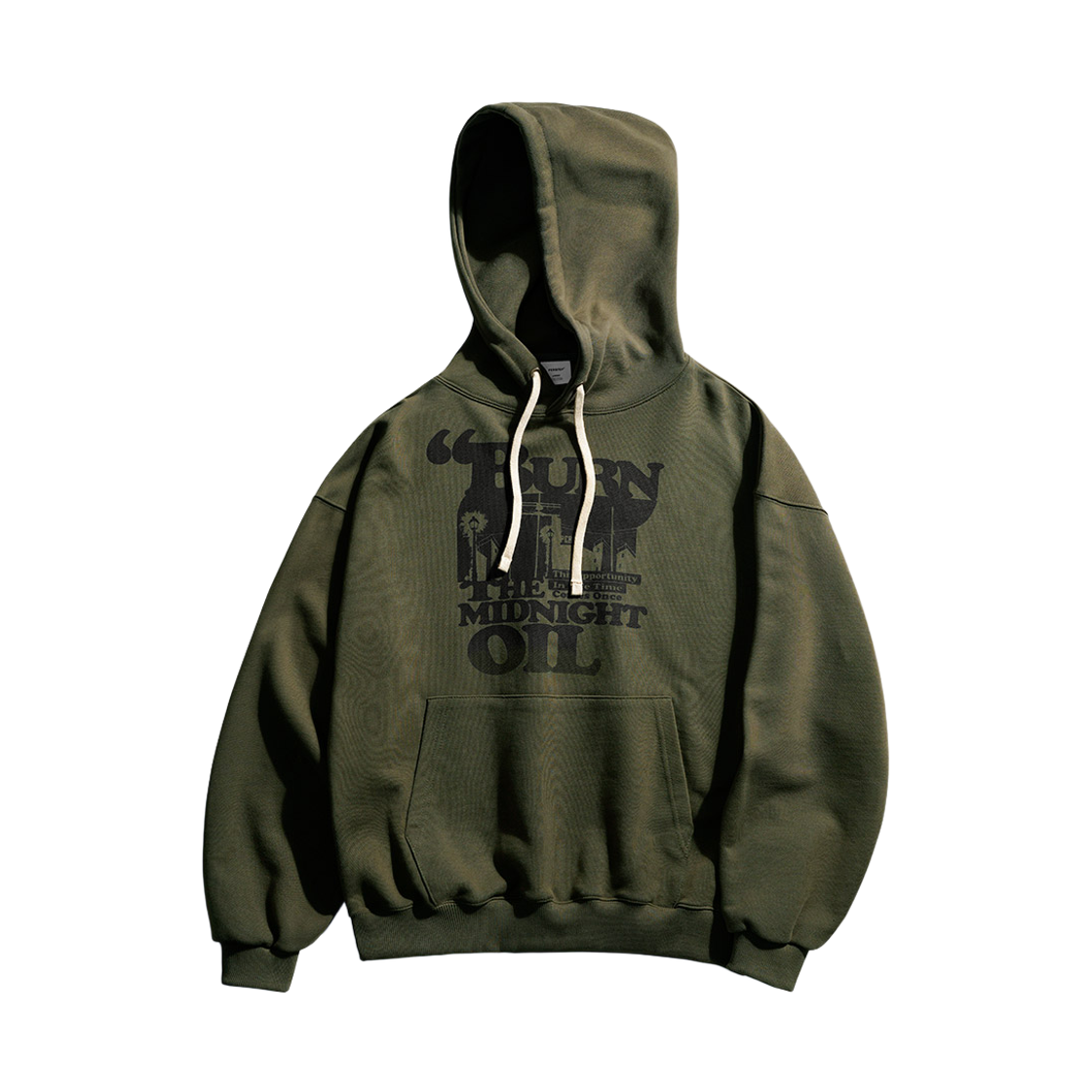 SMHD4609_Khaki_29 PERSTEP Midnight Oil Heavy Weight Hoodie Khaki SMHD4609