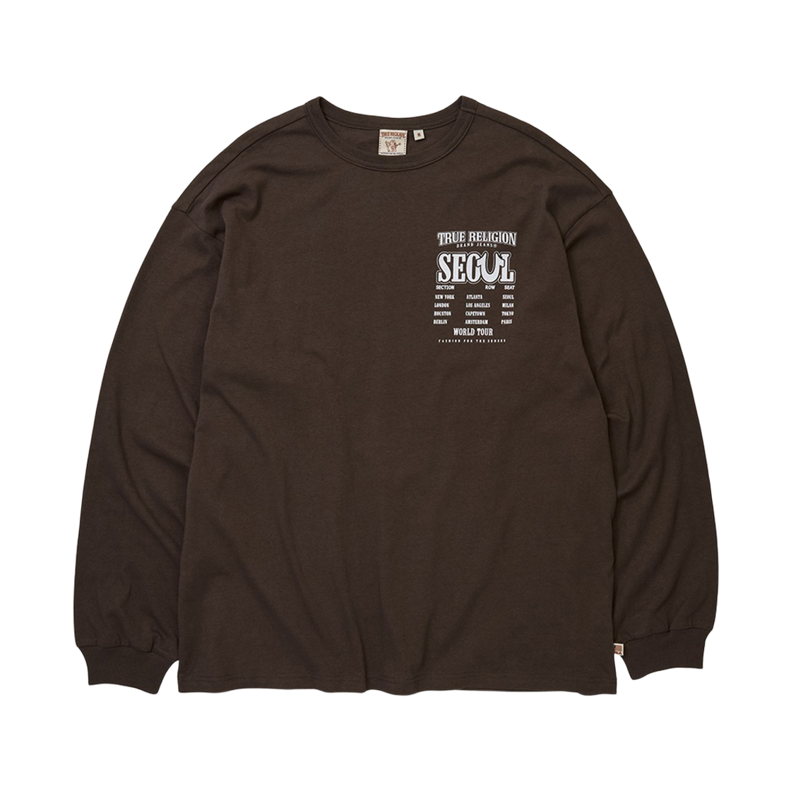 트루릴리젼 서울 시티 롱슬리브 - 브라운(True Religion Seoul City Long Sleeve - Brown)