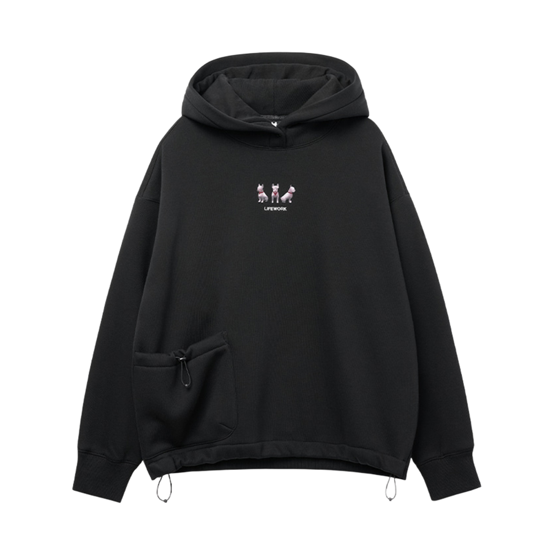 LW254HD850 Lifework Lite Bonding 3D Radog Hooded T-shirt_LW254HD850