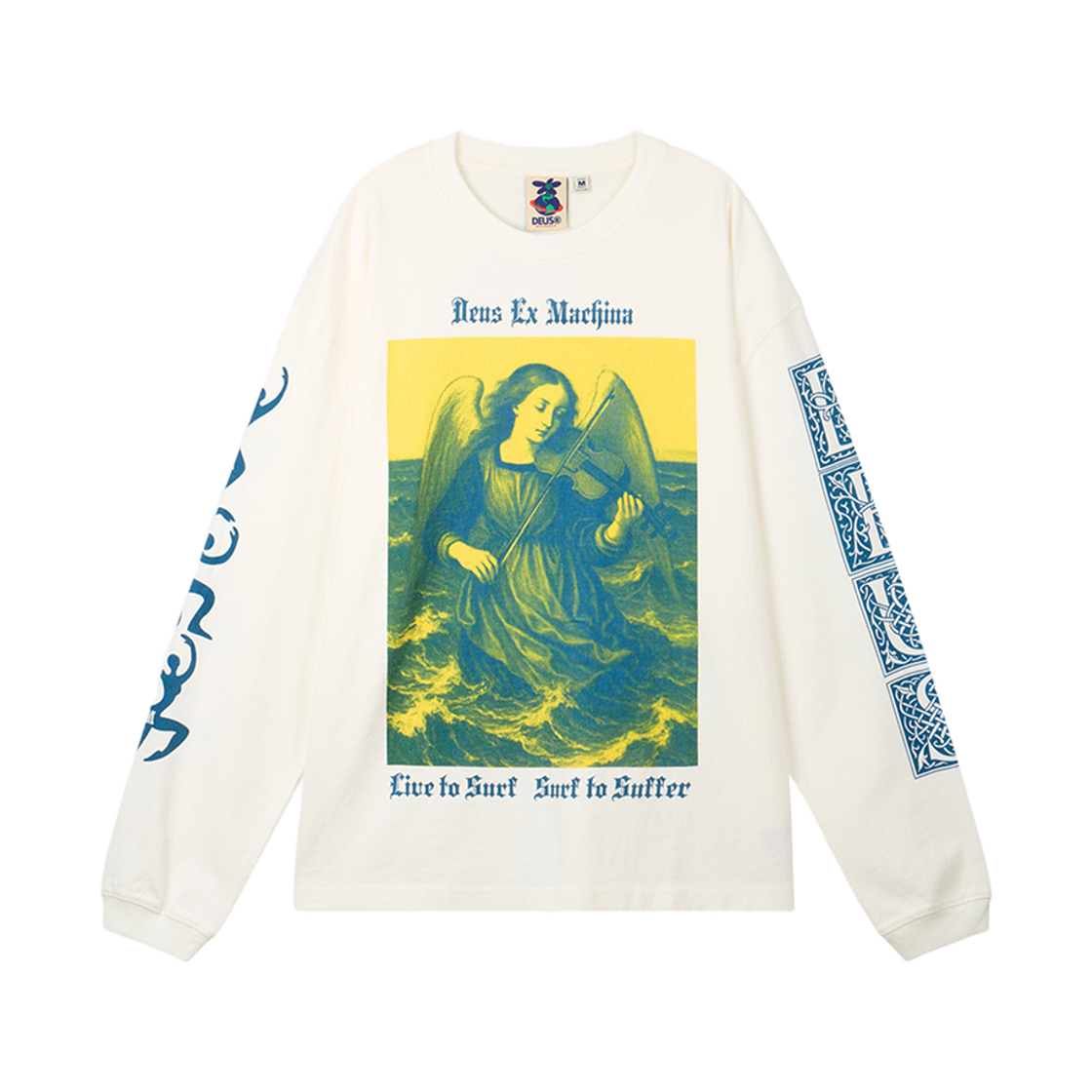 D263ULT724010 [6% 적립] Deus Ex Machina Swell Maps Os Ls Tee White
