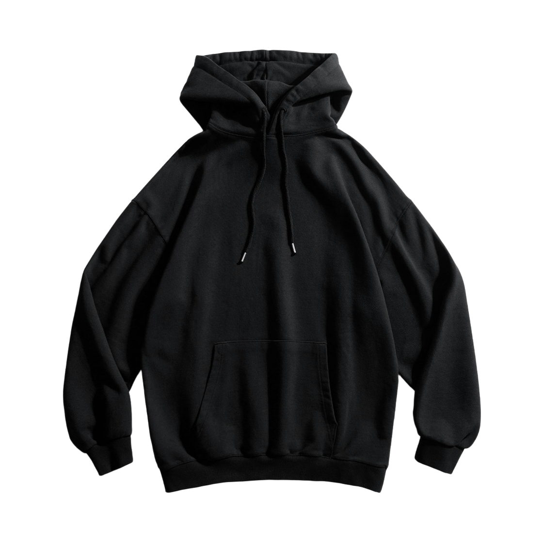 HYHD4569_Black_291 PERSTEP Liam Pigment Heavy Weight Hoodie Black HYHD4569