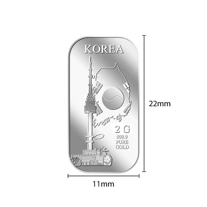 퓨어골드 순은 싱가폴 프리미엄 실버바 2g 남산타워(puregold N Seoul Tower 2G Silver Bar) - 4
