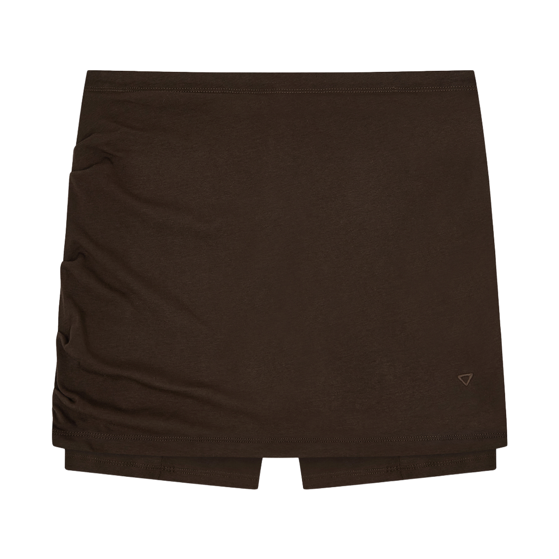 베리시 이즈핏 드레이프 스코트 레깅스 다크 브라운(Verish EASE FIT Draped Skort Legging Dark Brown)