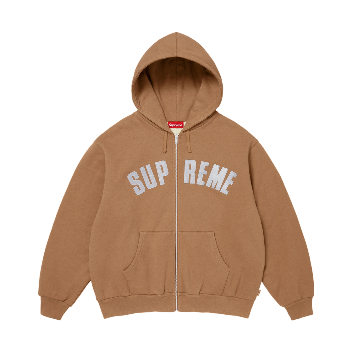 - Supreme Arc Thermal Lined Zip Up Hooded Sweatshirt Light Brown - 26FW