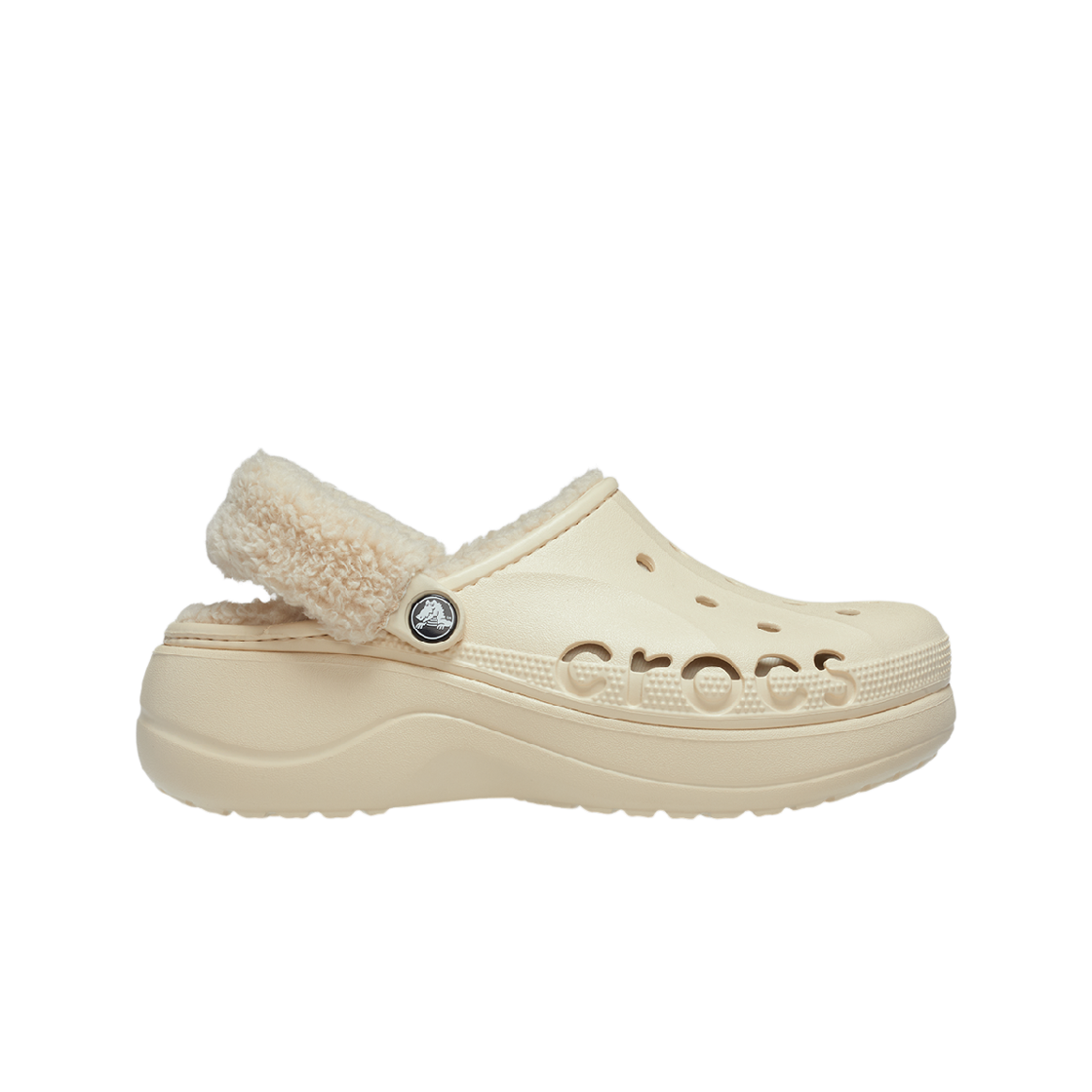 BAYA PLATFORM FUZZ STRA00 Crocs BAYA PLATFORM LINED FUZZ STRAP CLOG WWT 26FWCL214911