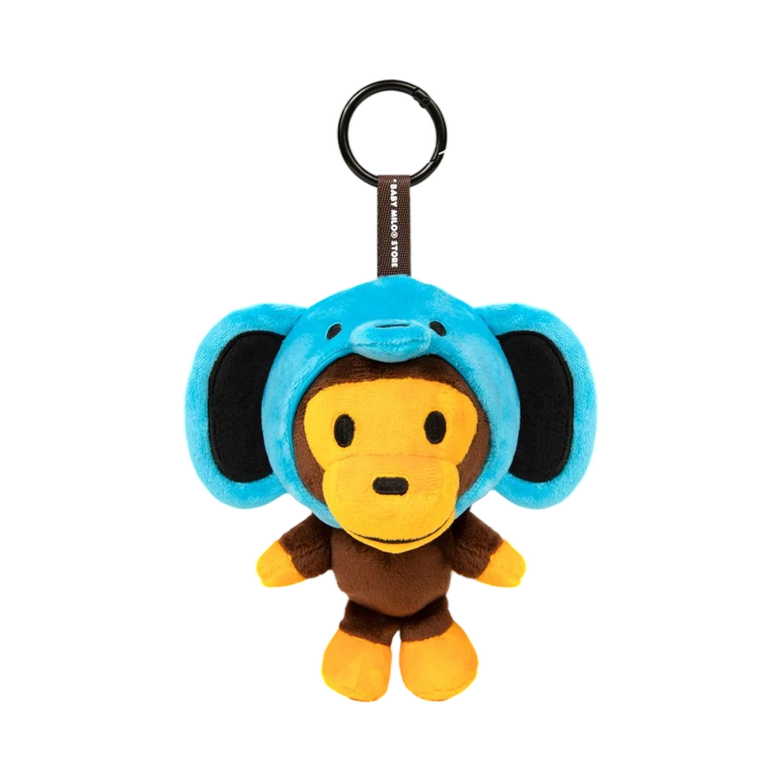 - BAPE Baby Milo Eleph Plush Doll Keychain 15cm Sax