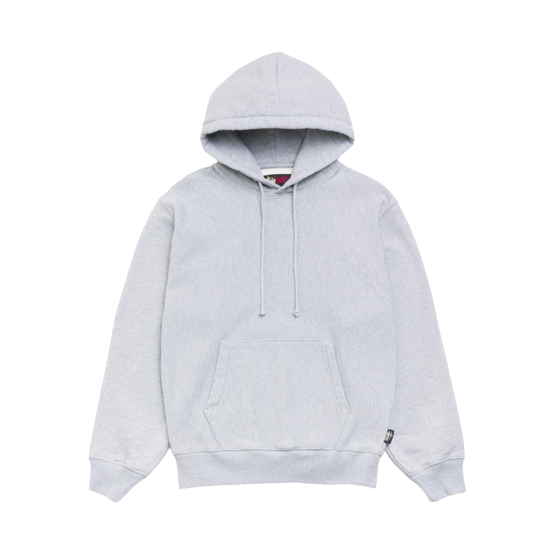 118633 Stussy Fleece Hoodie Grey Heather