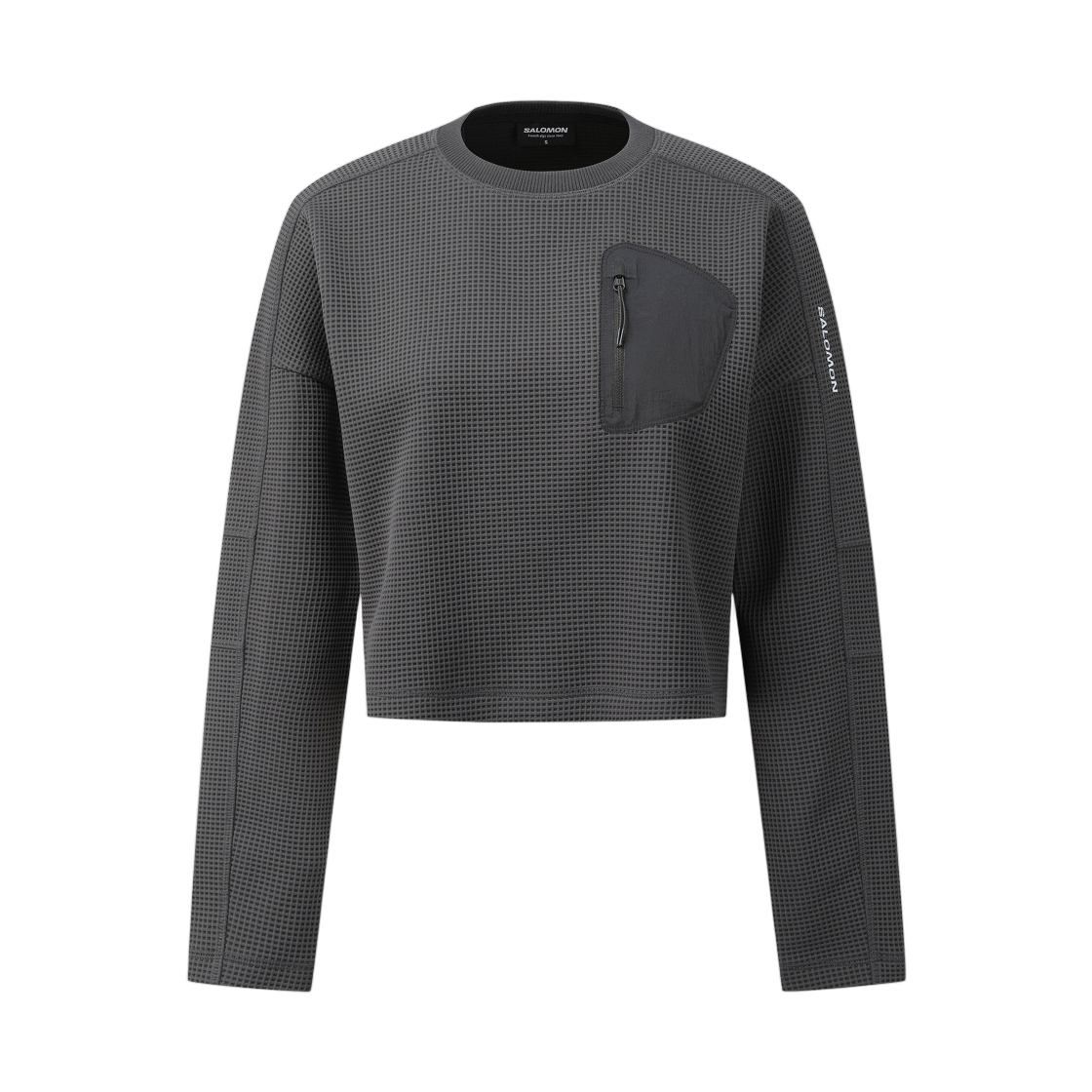 LD0459100 (W) Salomon Liège Long Sleeve Grey Black