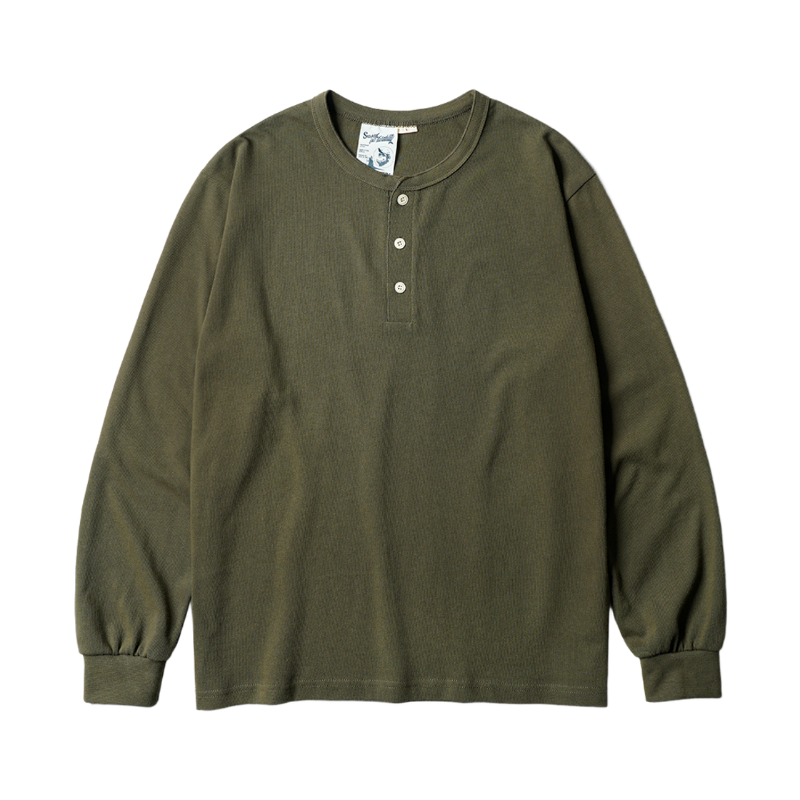 SJLT4748_khaki_29 PERSTEP Stable Henley Neck Long Sleeve Khaki SJLT4748