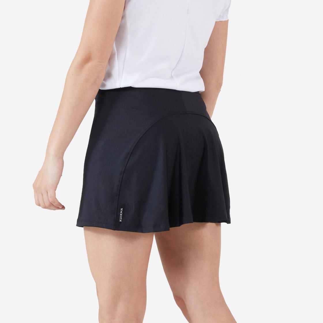 데카트론 여성 테니스 스커트 에센셜 100 스모크 블랙(Decathlon Women's Tennis Skirt Essential 100 Smoke Black) - 3