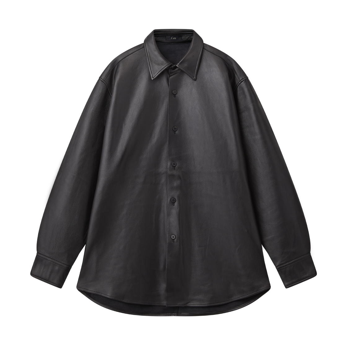 카르 램 레더 셔츠 블랙 - 26FW(Cale Lamb Leather Shirt Black - 26FW)