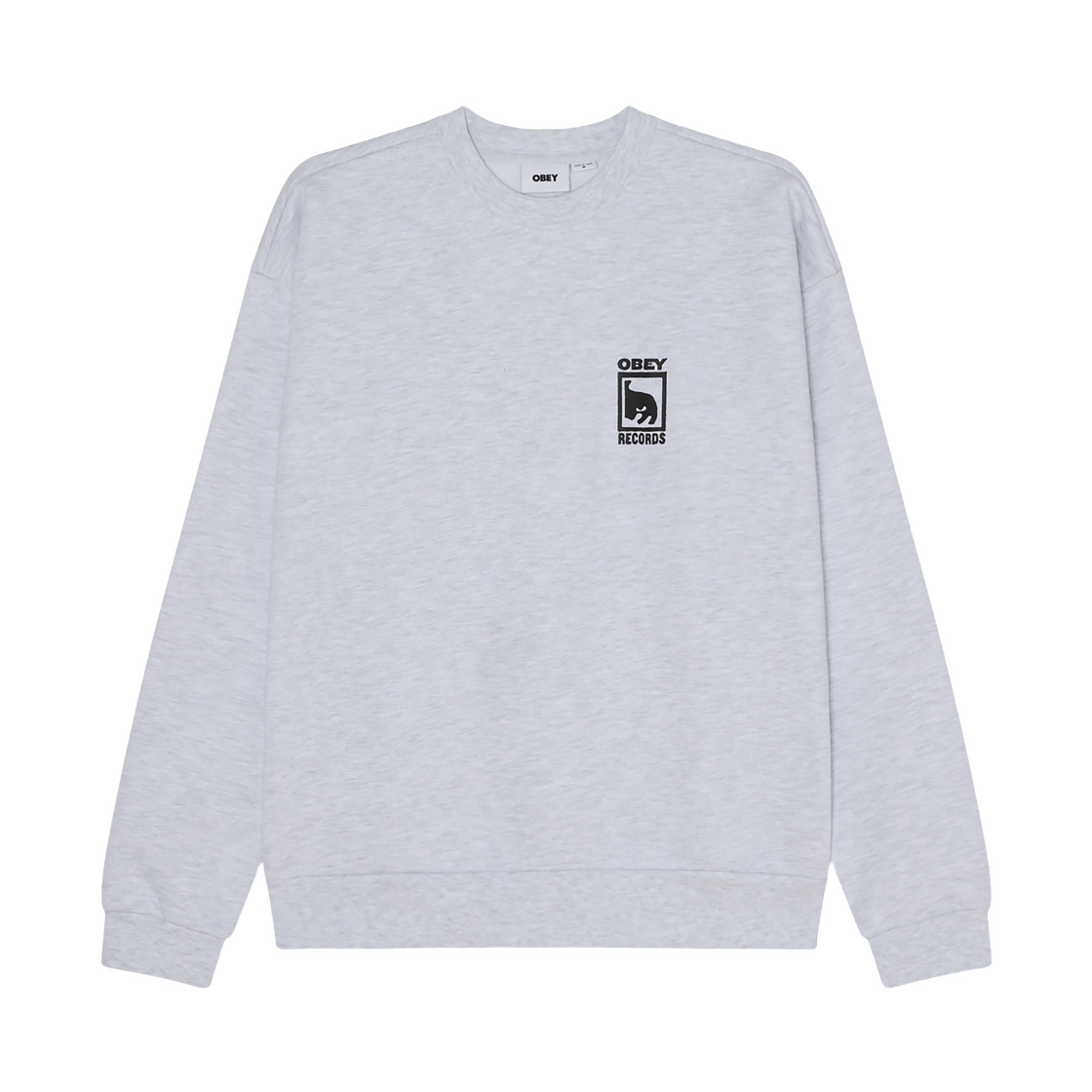 오베이 레코드 엑스트라 헤비 크루넥 애쉬 그레이(Obey Records Extra Heavy Crewneck Ash Grey) - 2