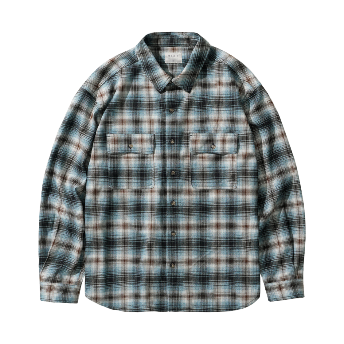 SJLS1598_fogblue_29 FP142 Plaid Check Shirt Fogblue SJLS1598
