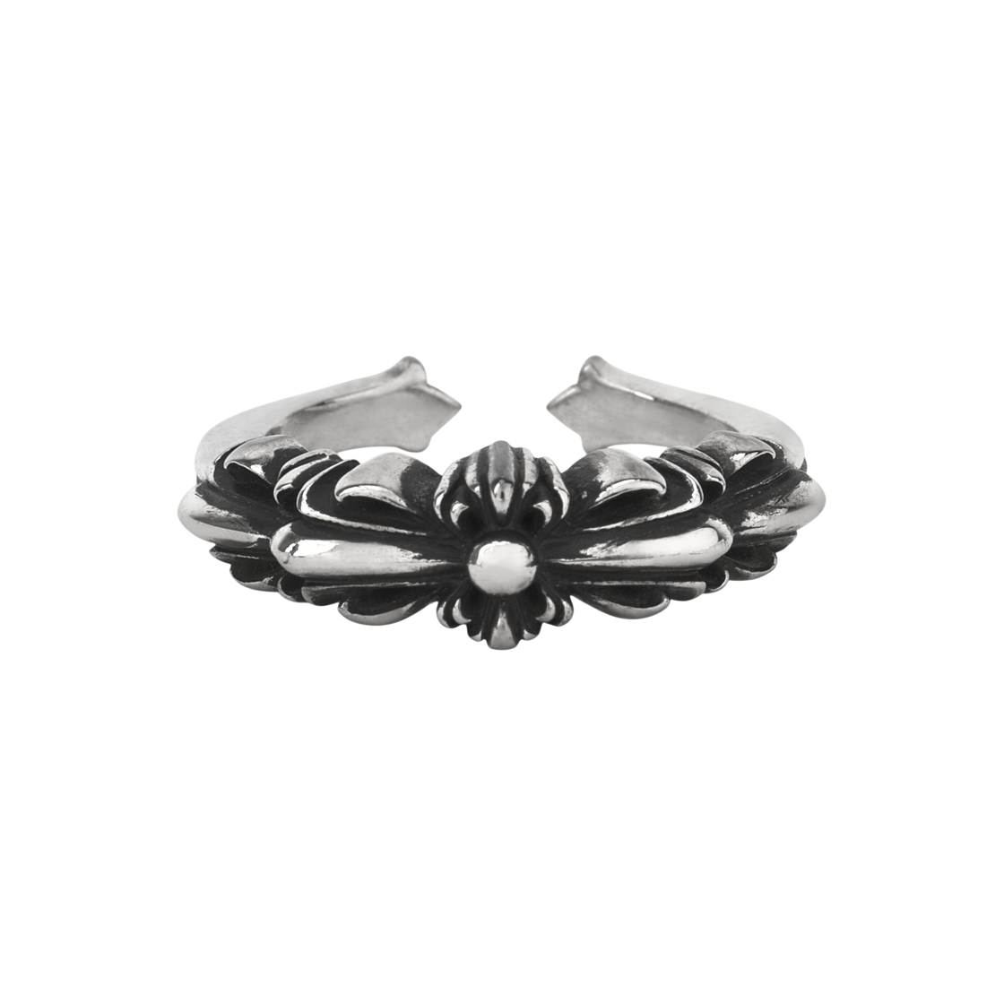 - Chrome Hearts Baby Classic Double Floral Ring Silver