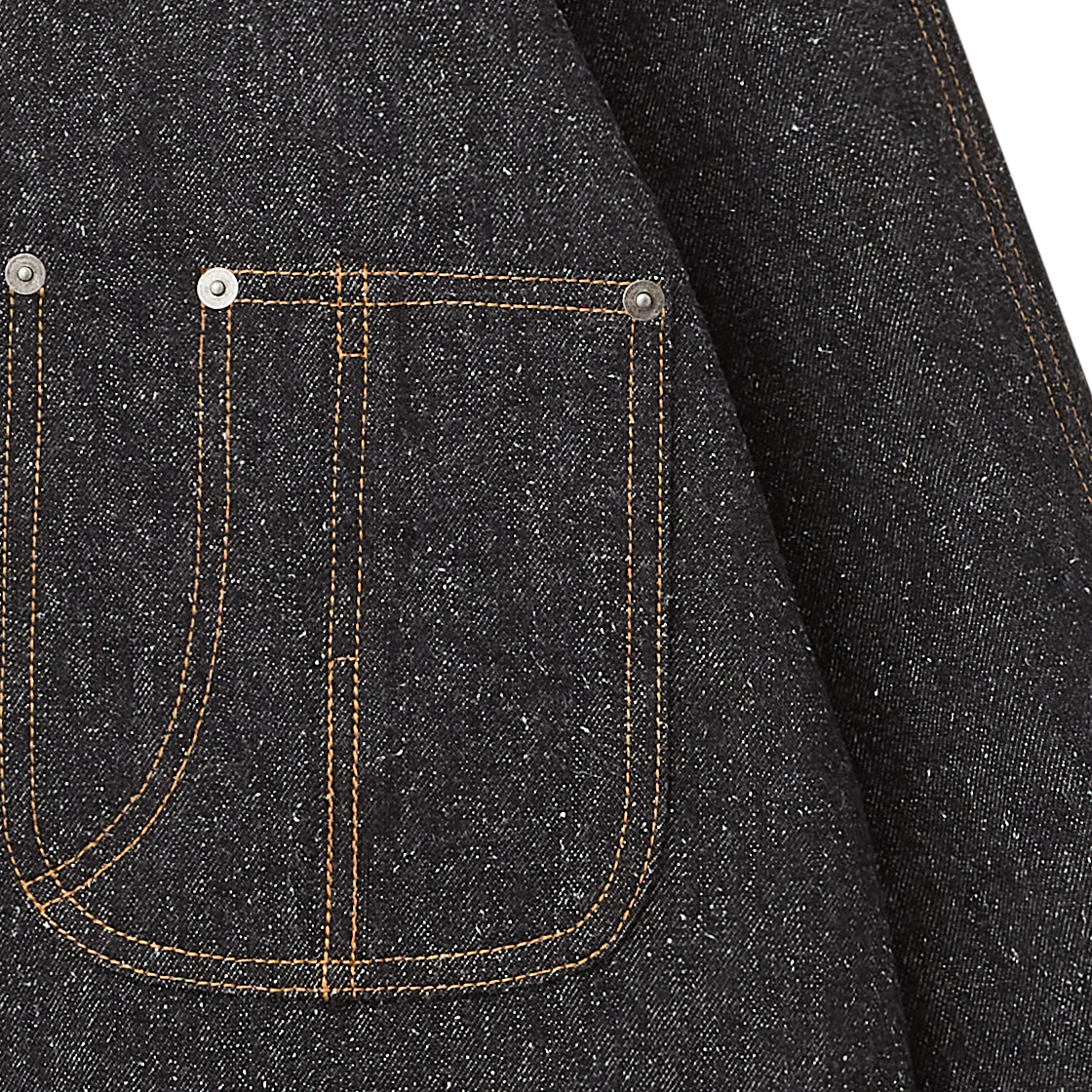 카르 코튼 실크 데님 자켓 블랙 - 26FW(Cale Cotton Silk Denim Jacket Black - 26FW) - 4