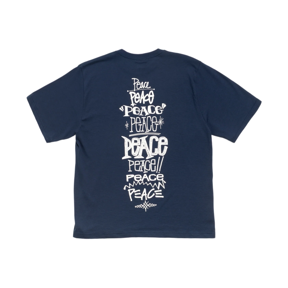 1905203 Stussy Peace Increased T-Shirt Navy