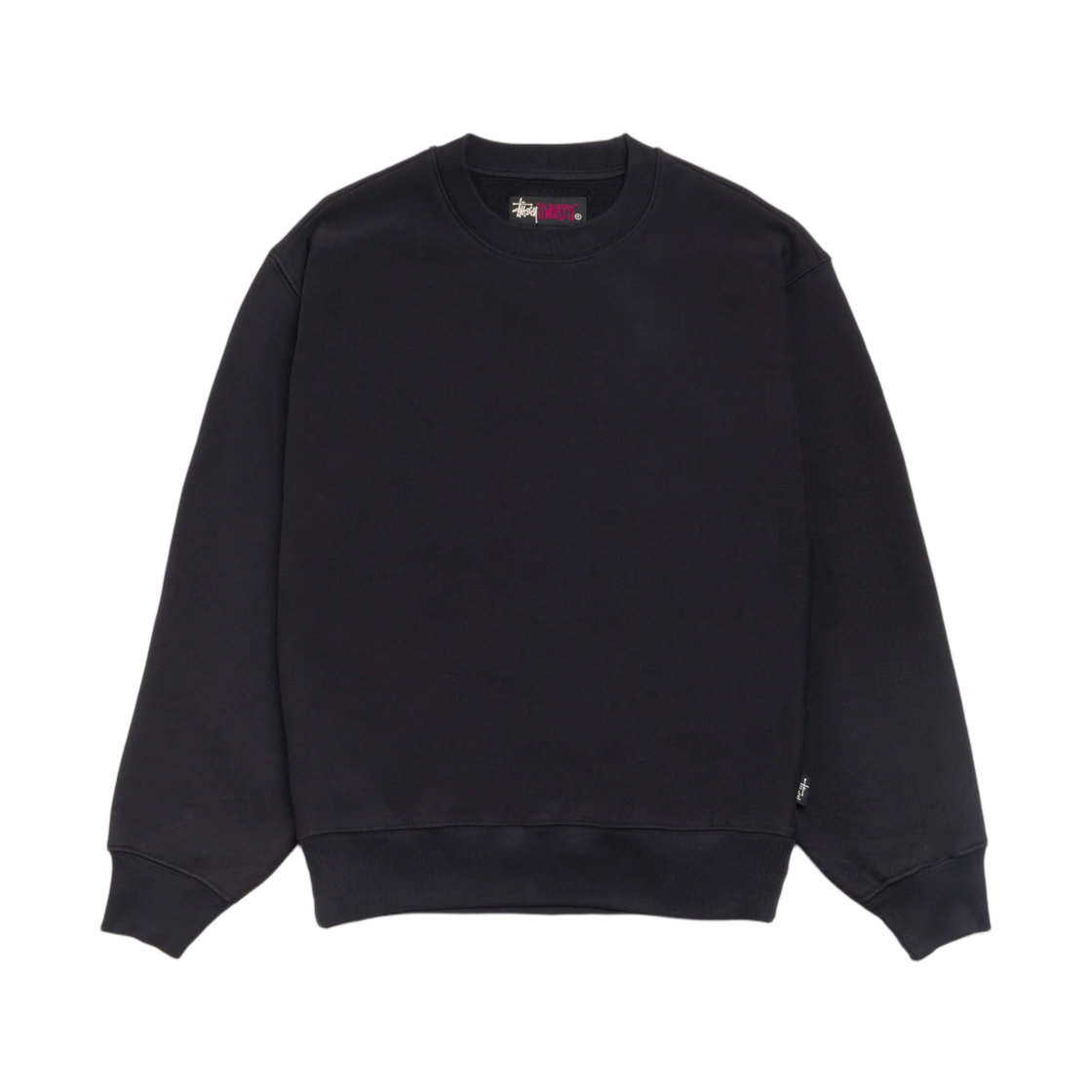 118632 Stussy Fleece Crew Black