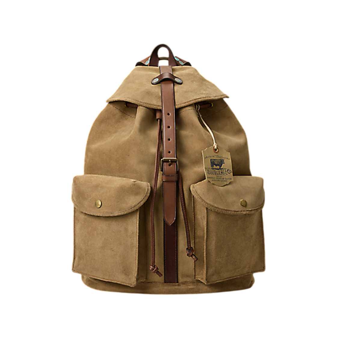 더블 RL 리미티드 에디션 러프아웃 스웨이드 럭색 샌디 베이지(Double RL Limited Edition Roughout Suede Rucksack Sandy Beige)