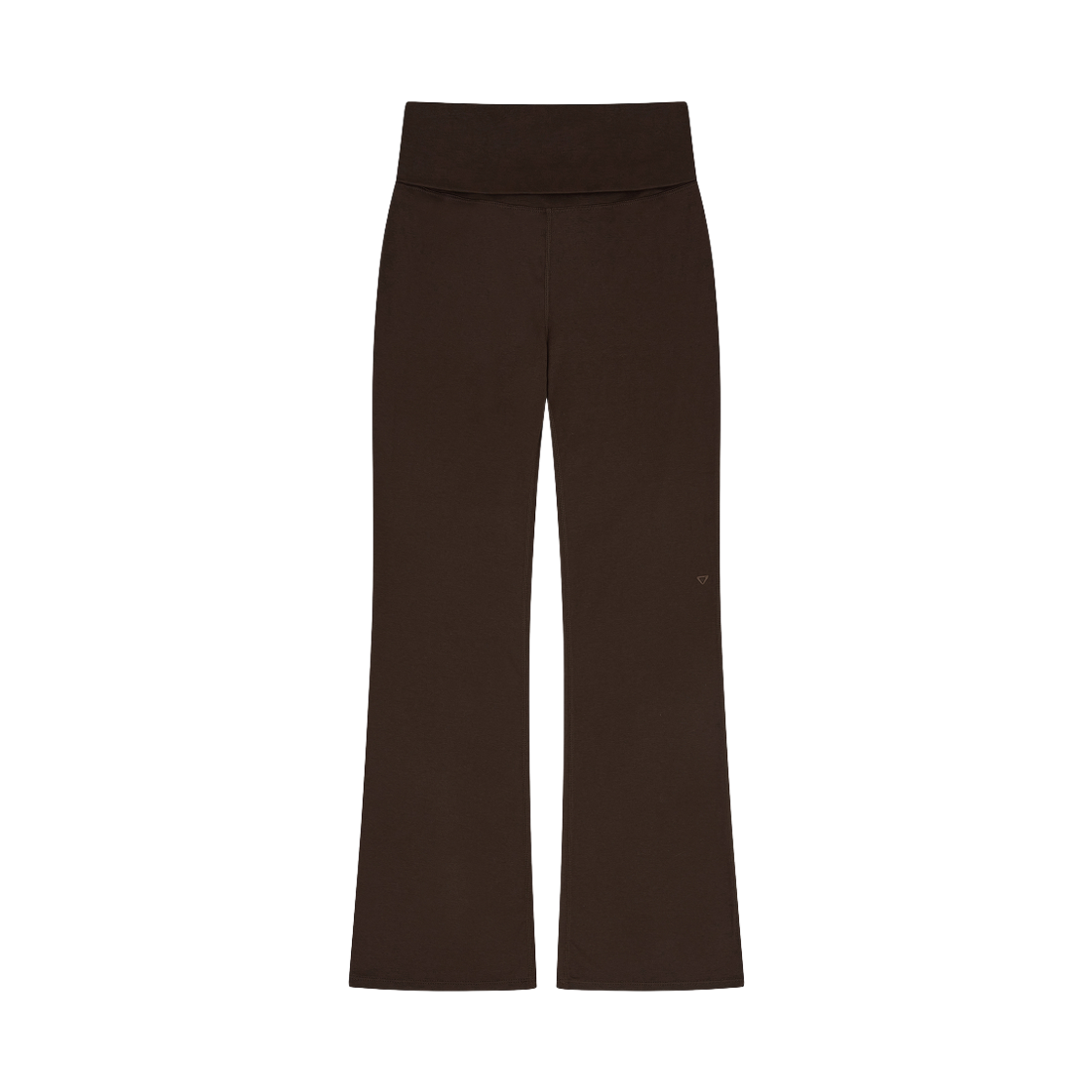 베리시 이즈핏 폴드오버웨이스트 부츠컷 레깅스 다크 브라운(Verish EASE FIT Foldover Waist Flare Legging Dark Brown)