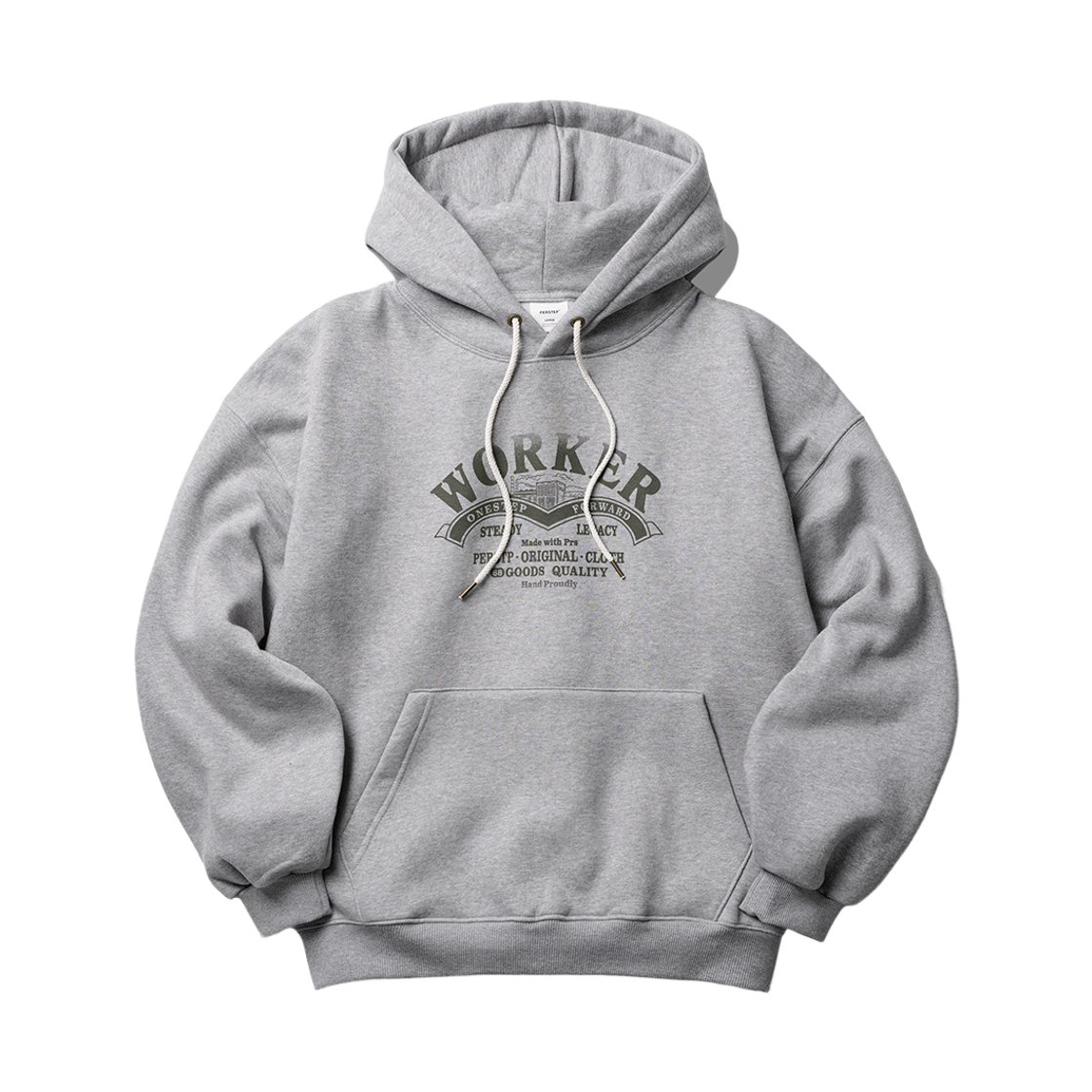 HYHD4657_Gray_291 PERSTEP Worker Warm Hoodie Gray HYHD4657