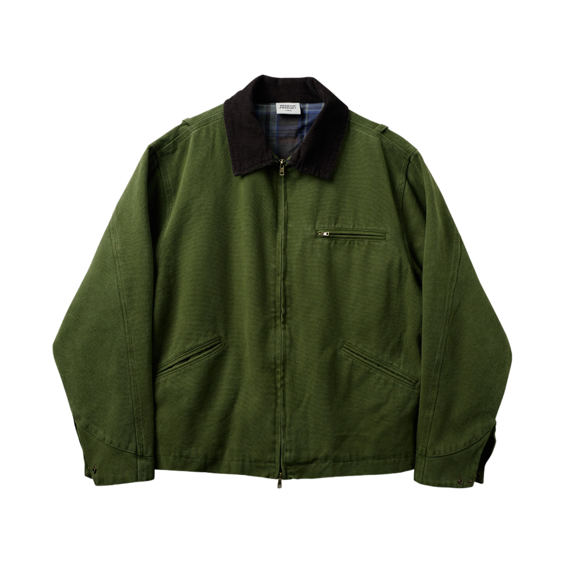 SMOT4658_Khaki_292 PERSTEP Heavy Washing Over Fit Jacket Khaki SMOT4658