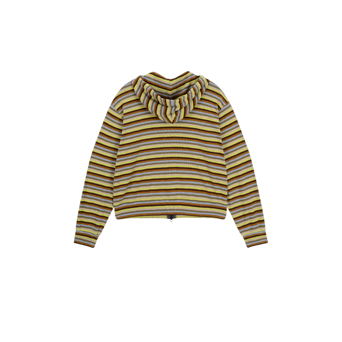 베이컨트 아카이브 남성 워크샵 멀티 스트라이프 슬림 후디 집업 그린(Vacant Archive Men Workshop Multi 
Striped Slim Hoodie Zip-Up Green) - 2