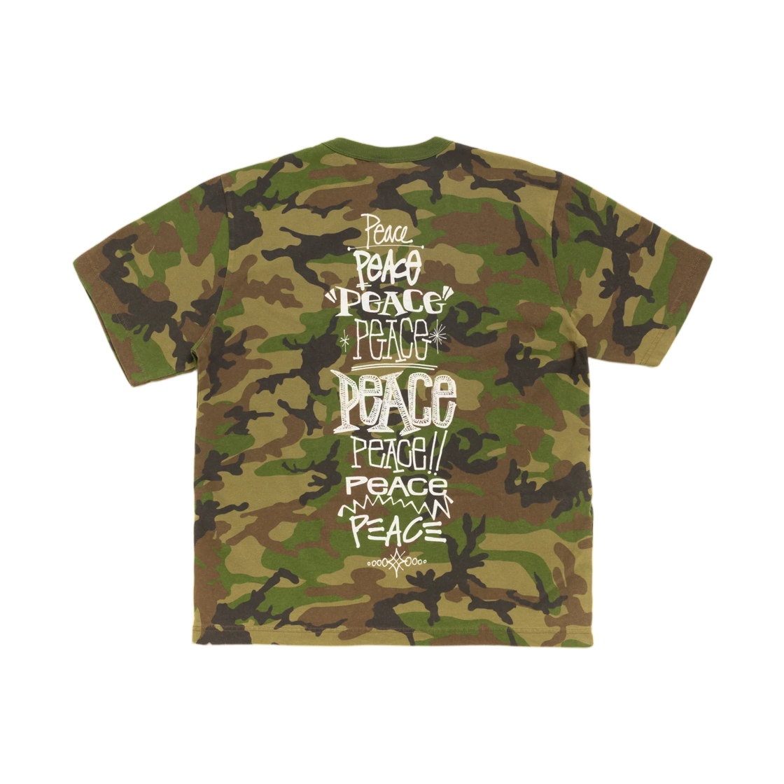 1905203 Stussy Peace Increased T-Shirt Camo