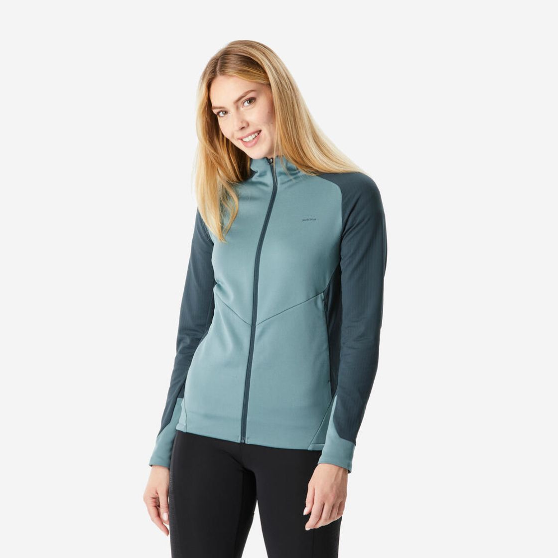 데카트론 여성 하이킹 울트라라이트 플리스 자켓 MH500 애쉬 그린(Decathlon Women's Hiking Ultralight Fleece Jacket MH500 Ash Green) - 2