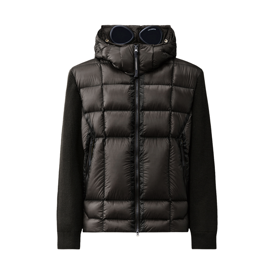 C.P. 컴퍼니 엑스트라파인 메리노 울 믹스드 고글 스웨터 블랙 - 26FW(C.P. Company Extrafine Merino Wool Mixed Goggle Sweater Black - 26FW) - 1