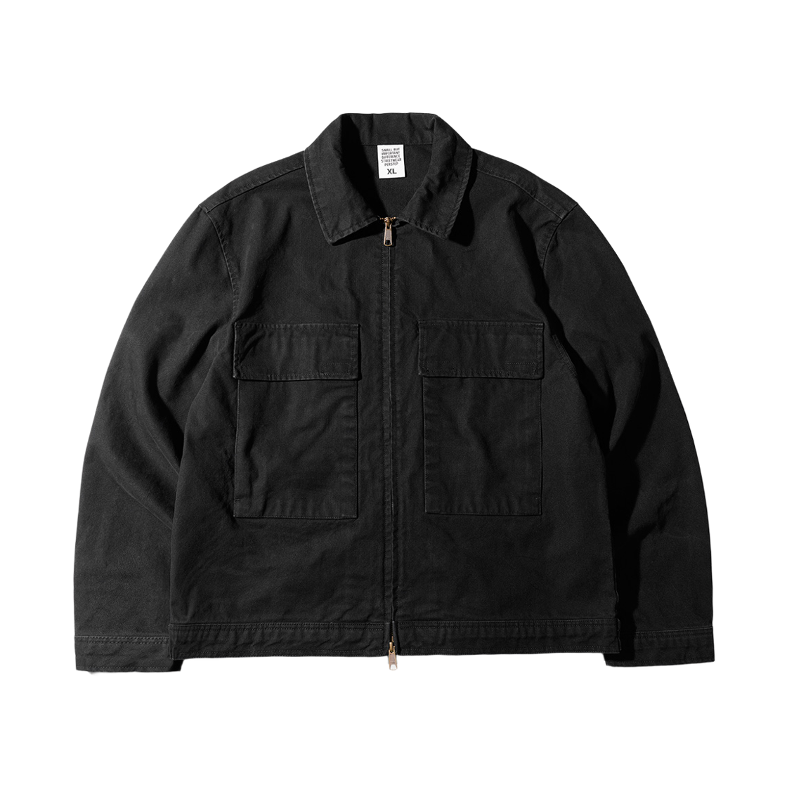 SMOT4684_Black_291 PERSTEP Oxford Cotton Work Jacket Black SMOT4684
