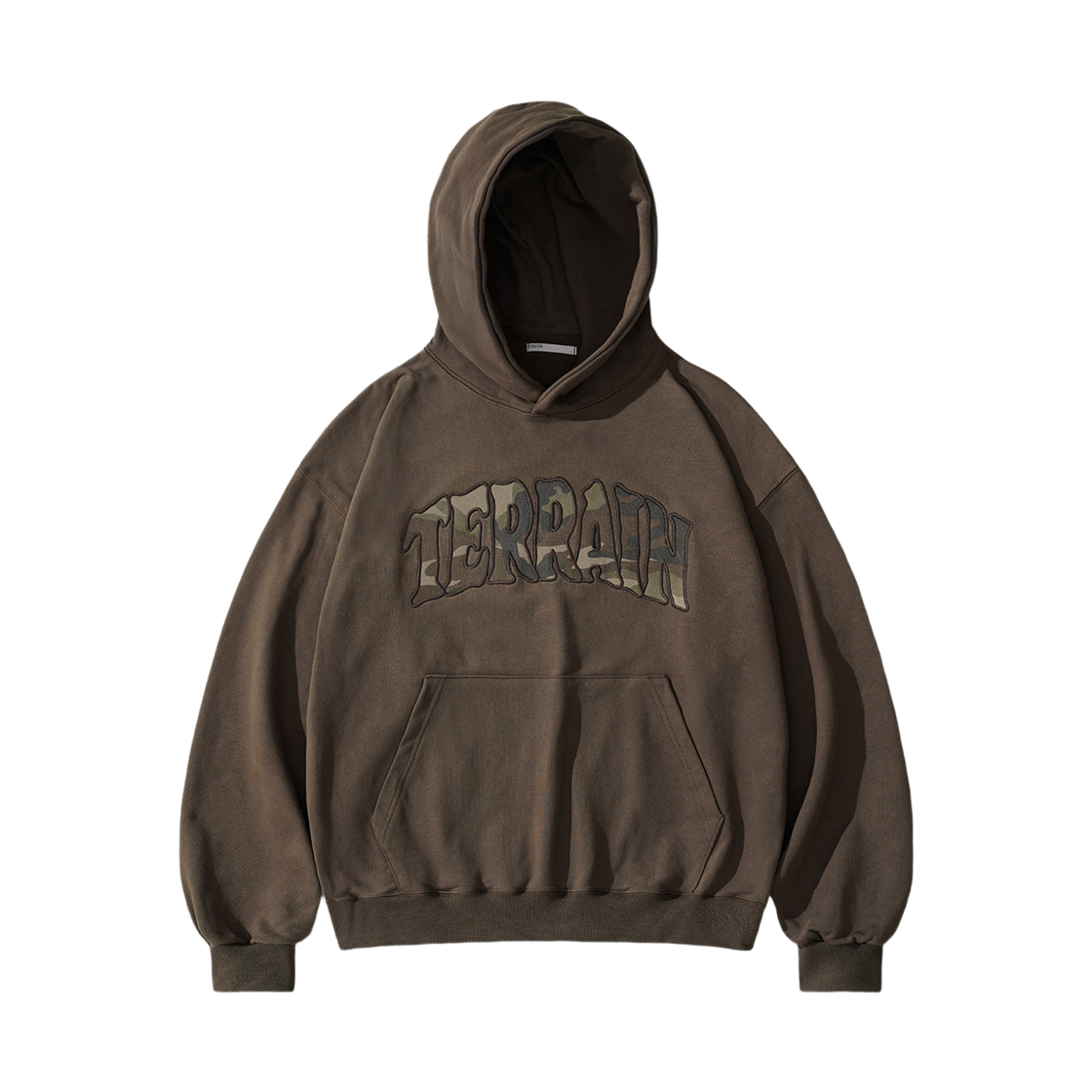 MMHD6969_brown_29 EZKATON Camo Terrain Heavy Cotton Hoodie Brown MMHD6969