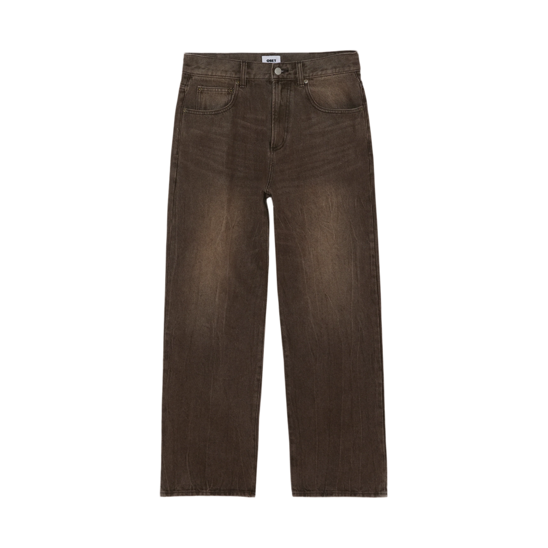 142010120 Obey Nelson Straight Leg Denim Vintage Archive Wren