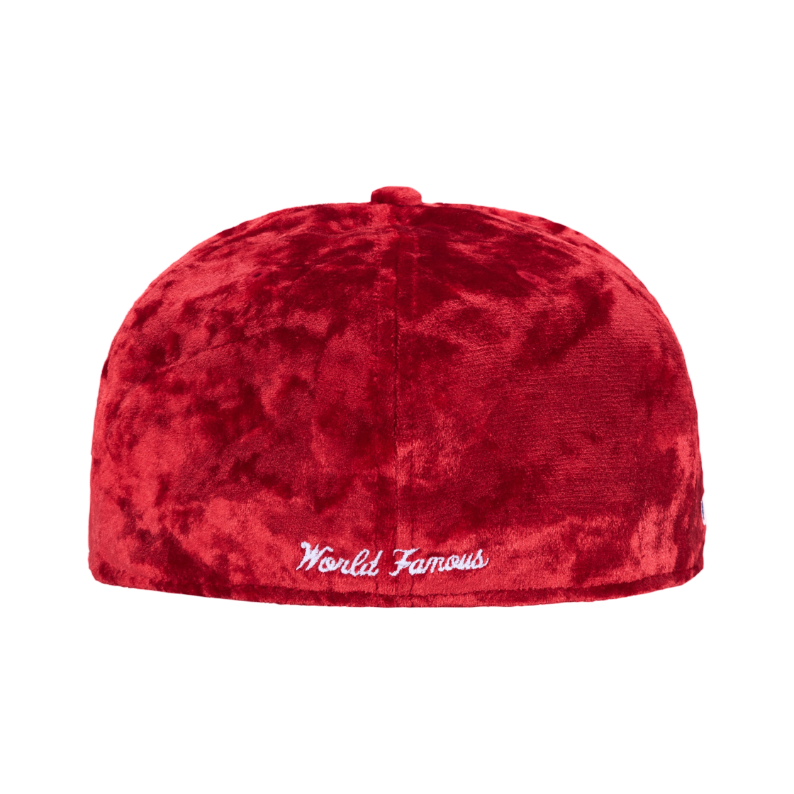 슈프림 크러쉬드 벨벳 박스 로고 뉴에라 레드 - 26FW(Supreme Crushed Velvet Box Logo New Era Red - 26FW) - 3