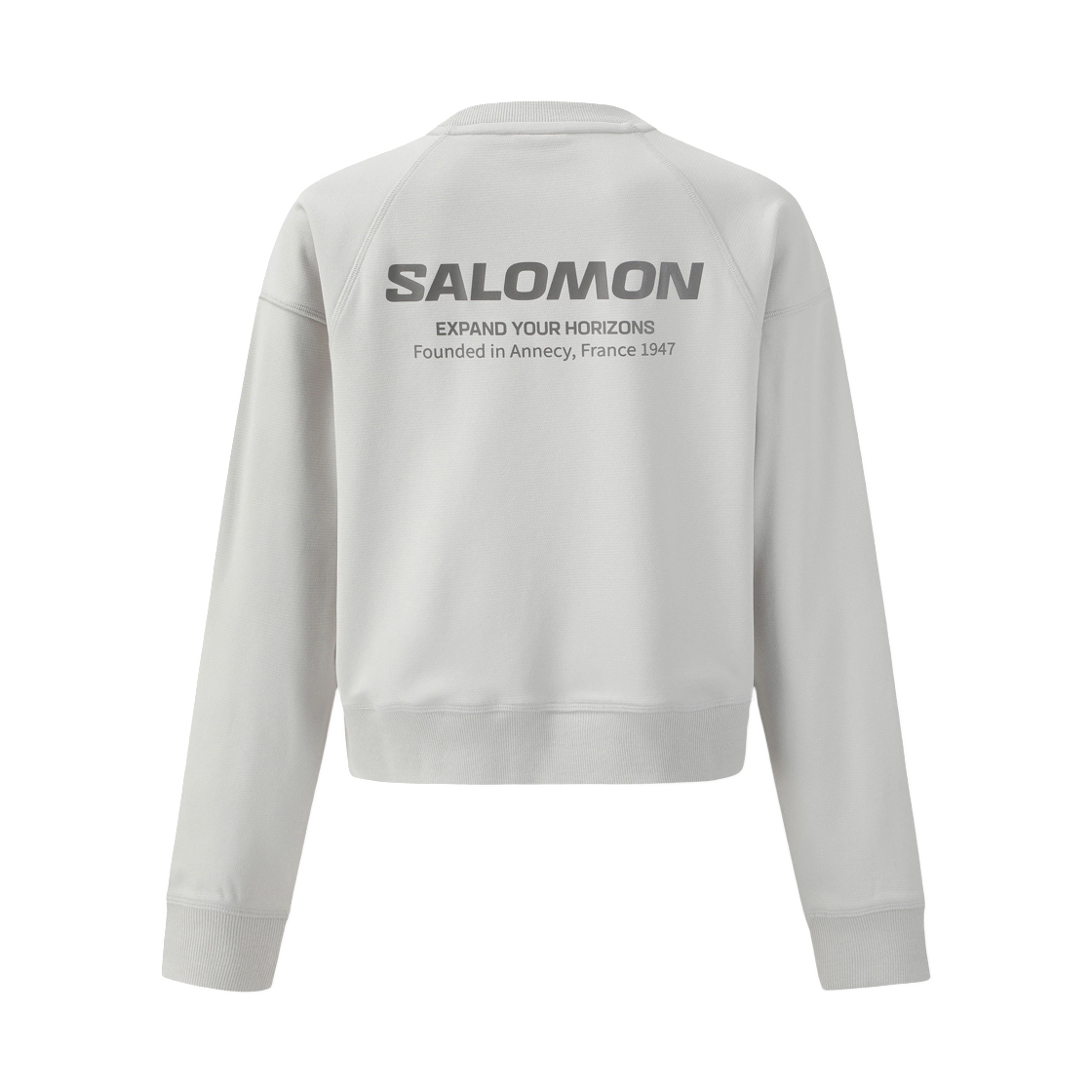 (W) 살로몬 스컬프트 스웨트셔츠 라이트 그레이((W) Salomon Sculpt Sweatshirt Light Grey) - 2