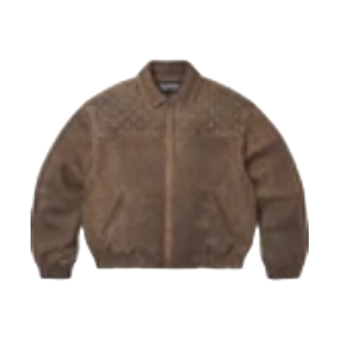 - Supreme Swarovski Studded Quilted Leather Jacket Brown - 26FW