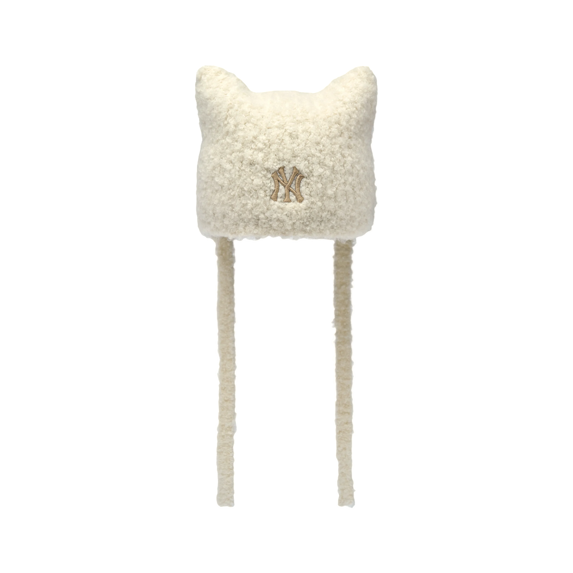 3ABNV0766-50CRS MLB Meowing Earflap Beanie New York Yankees Cream