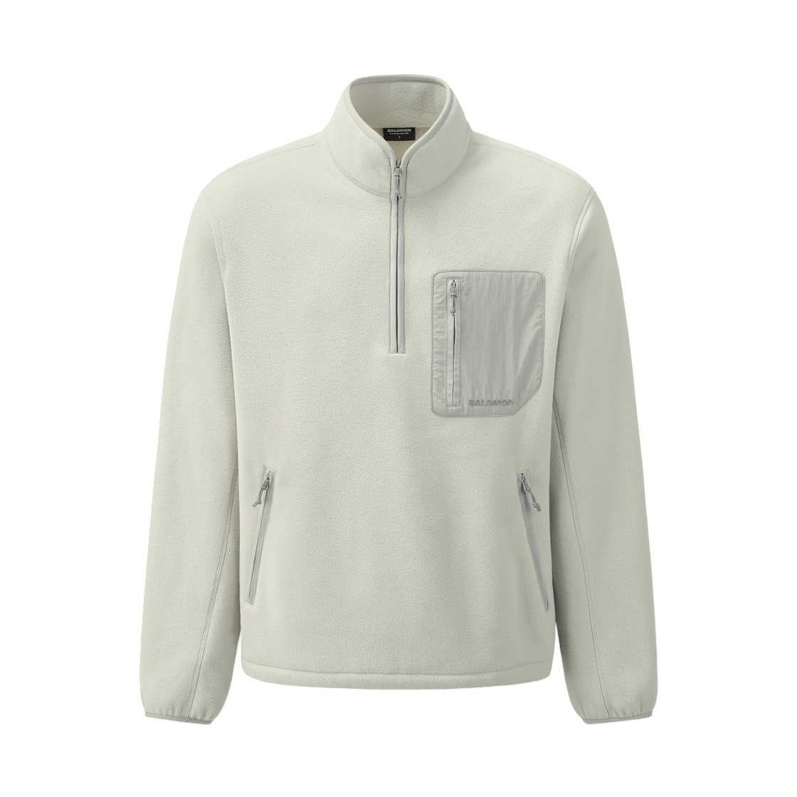 LD0455700 Salomon UNI Calder Fleece Half Zip Warm Gray
