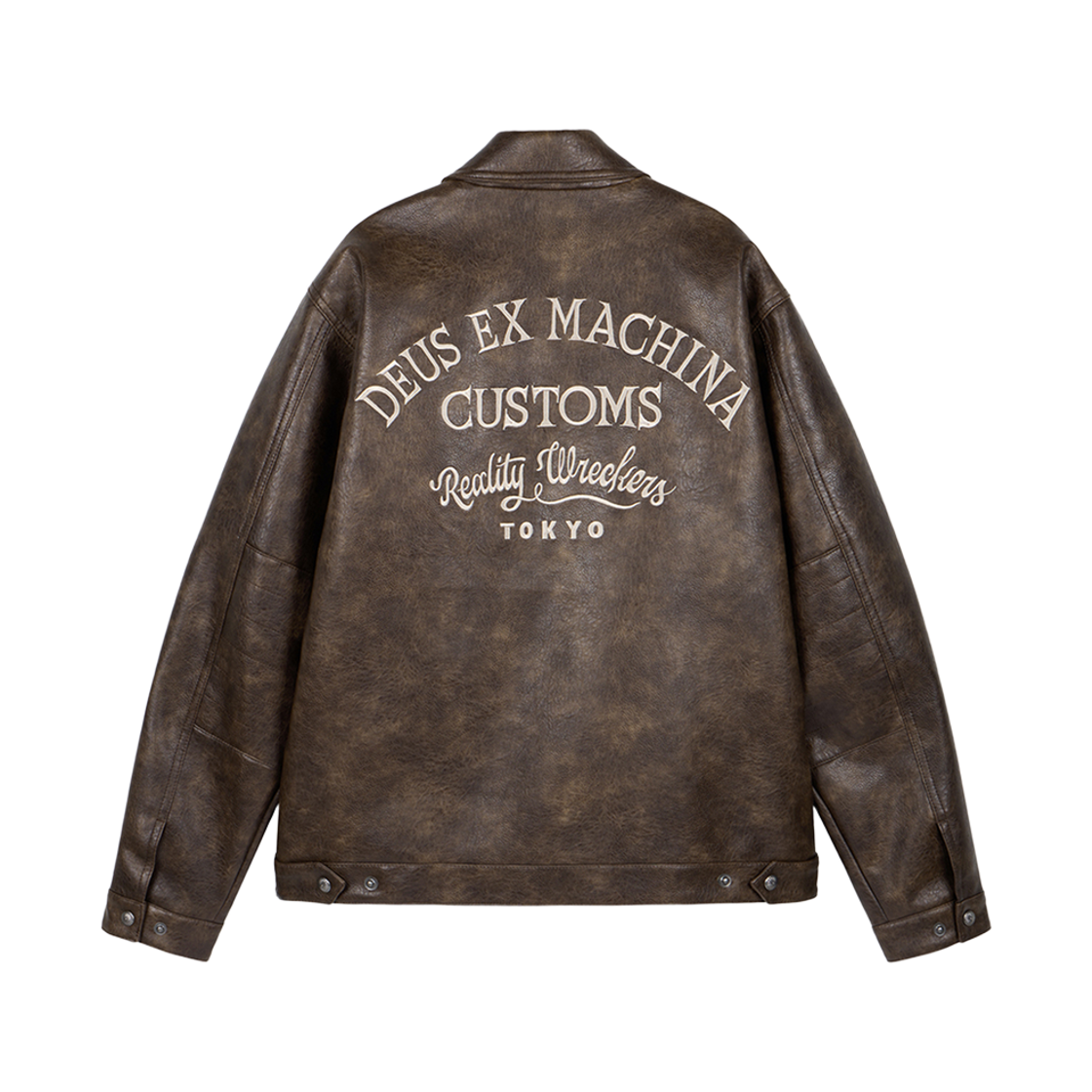 [6% 적립] 데우스 엑스 마키나 라이더스 프렌즈 폭스 레더 재킷 브라운([6% 적립] Deus Ex Machina Rider's Friends Faux Leather Jacket Brown) - 2