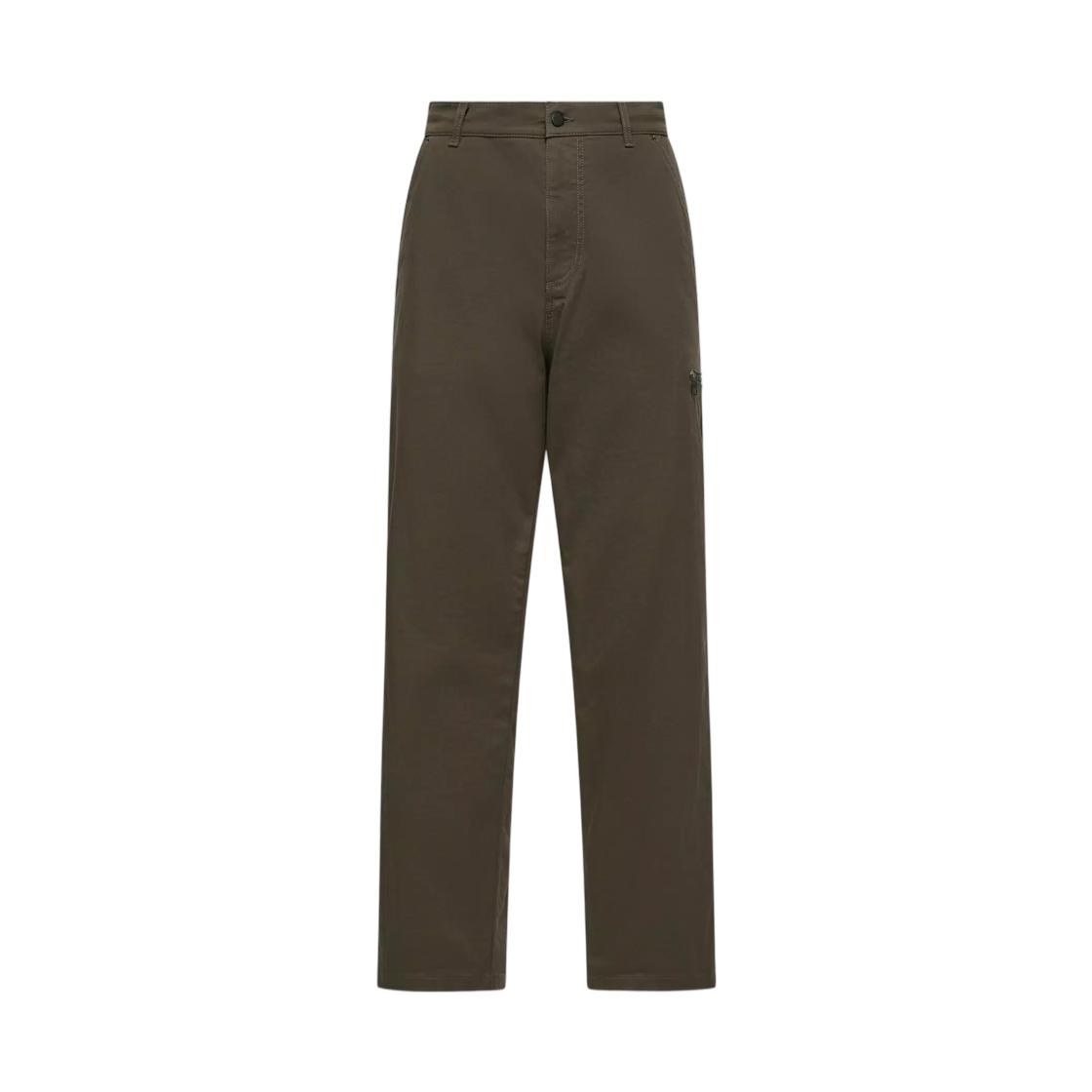 L2-091-2A00030-598R1-83C Moncler Stretch Gabardine Pants Olive Green - 26FW