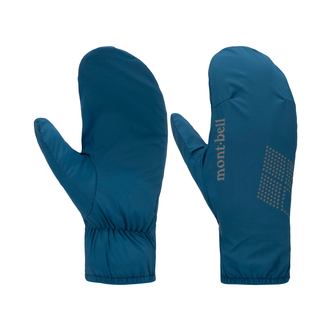 1119215 Montbell U.L. Wind Shell Mittens Blue Green