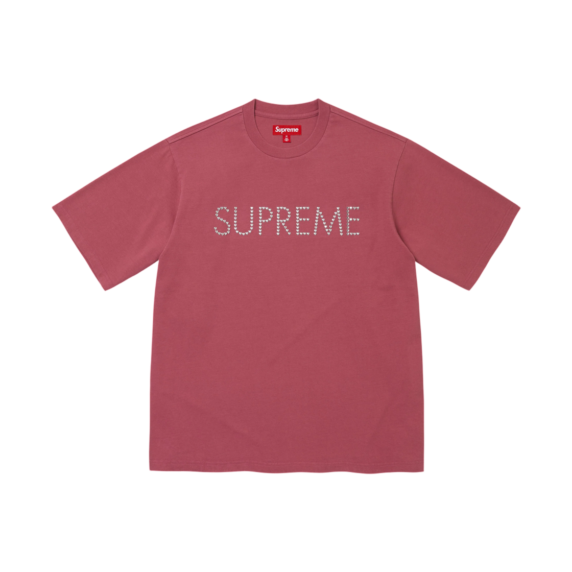 - Supreme Hearts Studded S/S Top Dusty Rose - 26FW